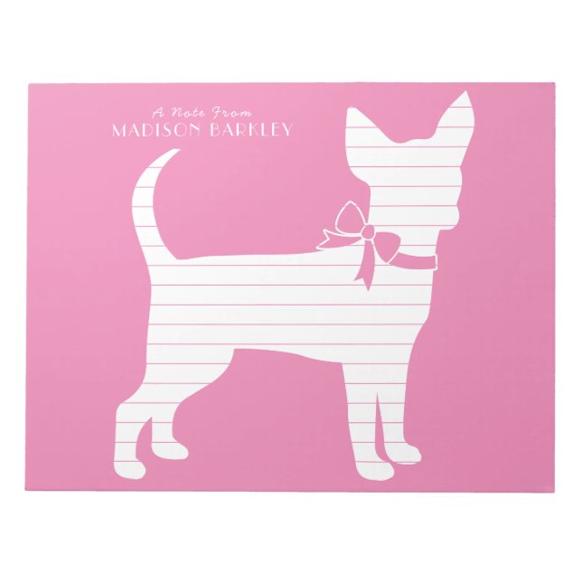 Chihuahua Dog Puppy Notepad (Front)