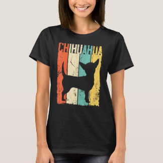 Chihuahua Dog Retro Vintage Silhouette Breed  1 T-Shirt