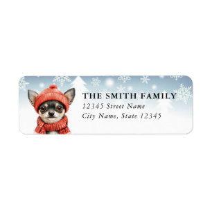 Chihuahua Dog Return Address Labels
