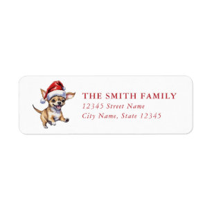 Chihuahua Dog Return Address Labels