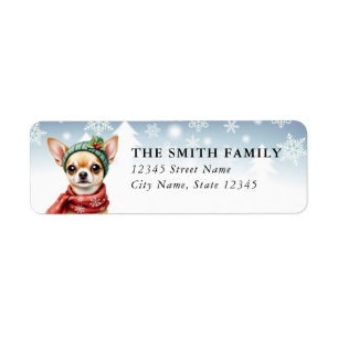 Chihuahua Dog Return Address Labels