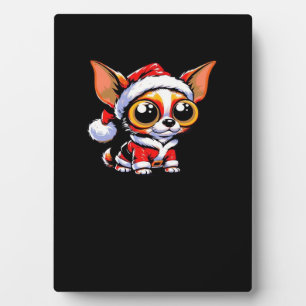 Chihuahua Dog Santa Classic T-Shirt Plaque
