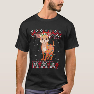 Chihuahua Dog Santa Hat Men Women Kids Ugly Christ T-Shirt