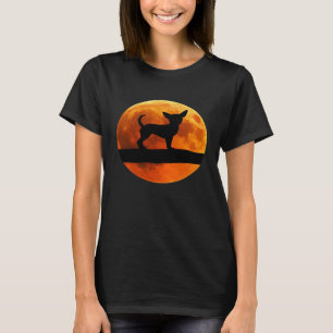 Chihuahua Dog Silhouette Moon chiwawa lover Classi T-Shirt