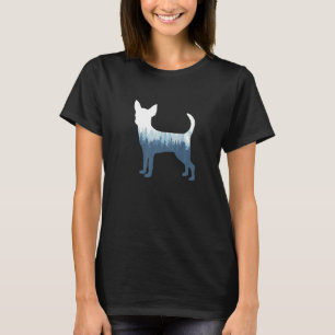 Chihuahua Dog Silhouette Outdoor Nature T-Shirt