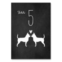 Chihuahua Dog Silhouettes Wedding Reception