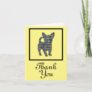 Chihuahua Dog Thank You Greeting Card