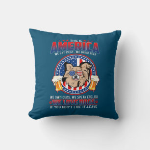 Chihuahua Dog This America 4Th Of July Cushion