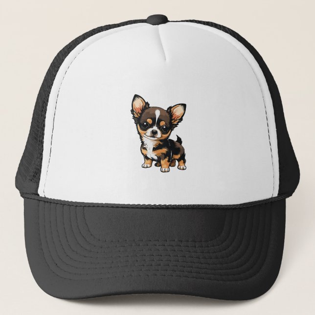 Chihuahua Dog  Trucker Hat (Front)
