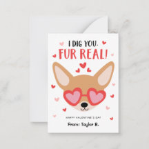 Chihuahua Dog Valentine's Day Cards for Kids