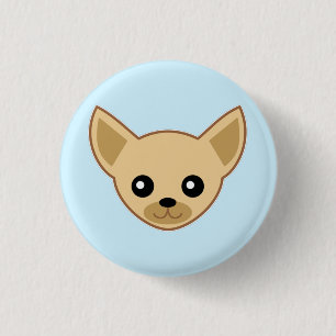 Chihuahua Face 3 Cm Round Badge