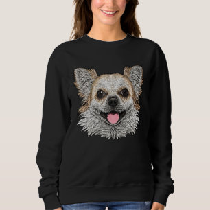 Chihuahua Face Chihuahua Dog Breed Animal For Kids Sweatshirt