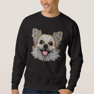 Chihuahua Face Chihuahua Dog Breed Animal For Kids Sweatshirt