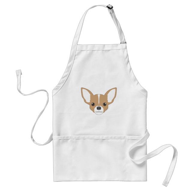 Chihuahua Face Standard Apron (Front)