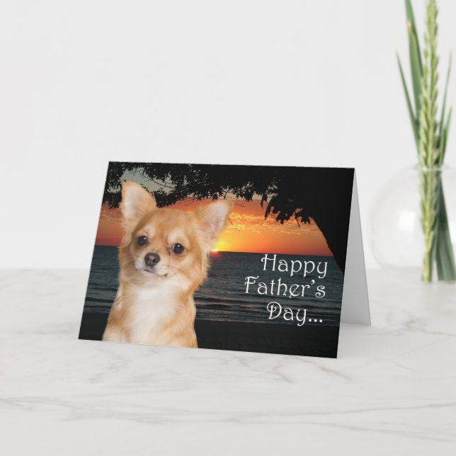 Chihuahua Father's Day Card (Front)