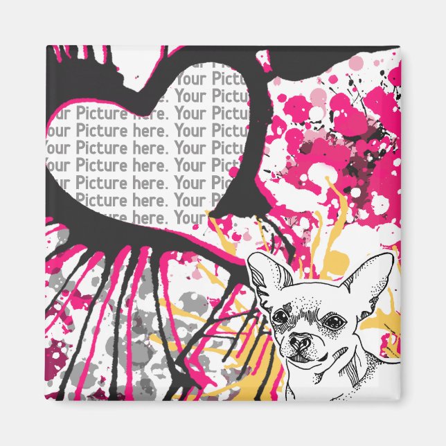 Chihuahua Frame Magnet (Front)
