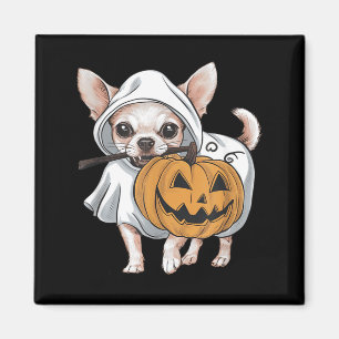 Chihuahua Ghost Dog Halloween Magnet