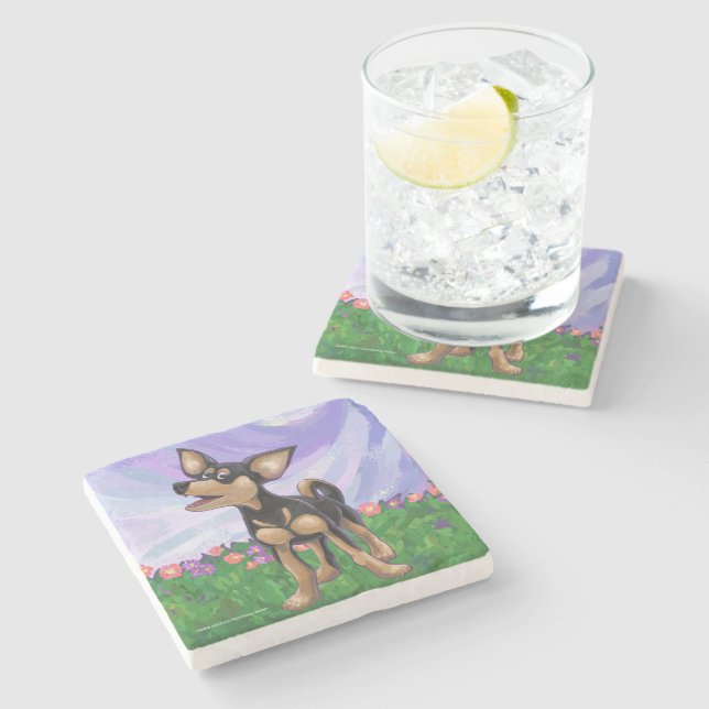 Chihuahua Gifts & Accessories Stone Coaster (Side)