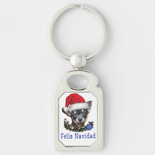 Chihuahua gifts key ring (Front)