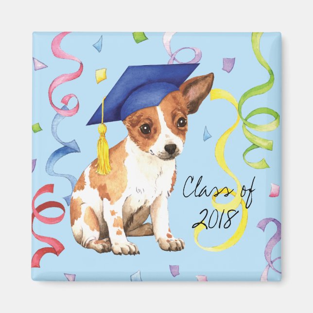Chihuahua Graduate Magnet (Front)