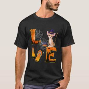 Chihuahua Halloween Love Boo Dog lover Gifts T-Shirt