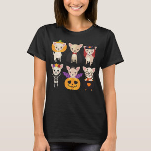 Chihuahua Halloween Puppies Cute Vampire Pumpkin P T-Shirt