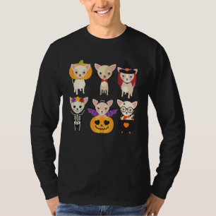 Chihuahua Halloween Puppies Cute Vampire Pumpkin P T-Shirt