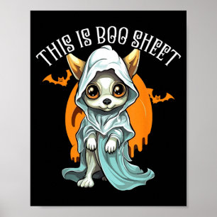 Chihuahua Halloween Puppy Trick Or Treat Spooky Poster