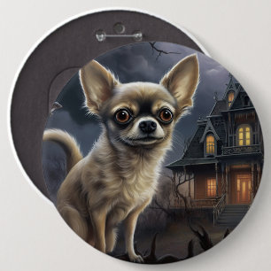 chihuahua Halloween Scary 6 Cm Round Badge