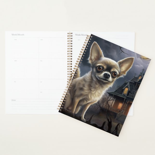 chihuahua Halloween Scary  Planner (Display)