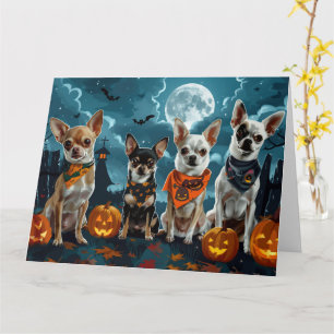 Chihuahua Halloween Spooky Card