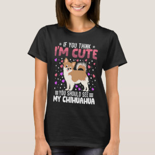 Chihuahua Heart Valentine's Day Animal For Womens T-Shirt