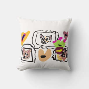 Chihuahua hearts cushion