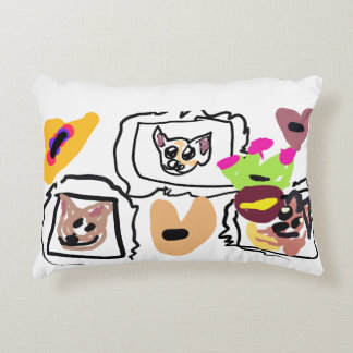 Chihuahua hearts decorative cushion