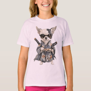 Chihuahua Heroes – Watercolor Dog HAND DRAWING T-Shirt