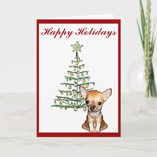 Chihuahua Holiday Card (Front)
