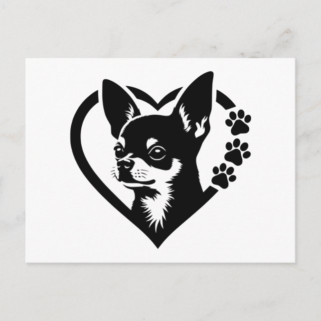 Chihuahua Holiday Postcard (Front)