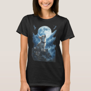 Chihuahua Howling To The Moon Vintage Funny Chihua T-Shirt