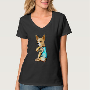 Chihuahua I Love Mum Tattoo T-Shirt