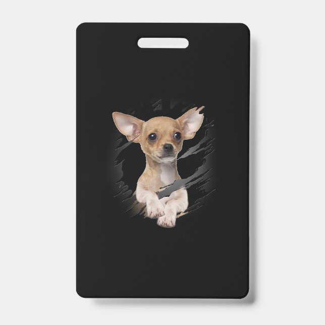Chihuahua ID Badge (Front)