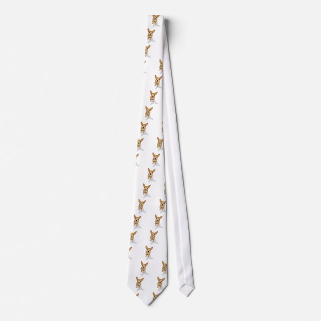 Chihuahua in a bowtie on white background tie (Front)