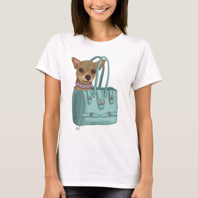 Chihuahua In Bag T-Shirt (Front)