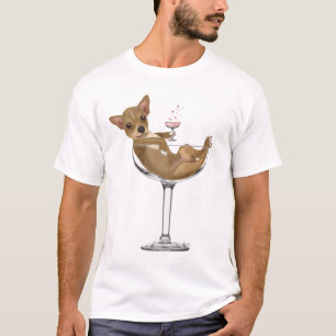 Chihuahua in Cocktail Glass T-Shirt