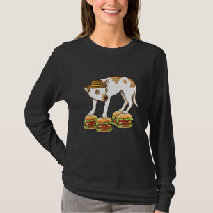 Chihuahua In Hat Balancing On Hamburgers Dank Meme T-Shirt