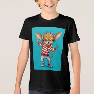  Chihuahua in Headphones, by Natasha Us   Tri-Blend Shirt