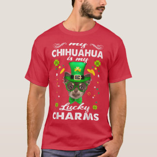 Chihuahua Is My Lucky Charm St Patricks Day Dogs L T-Shirt