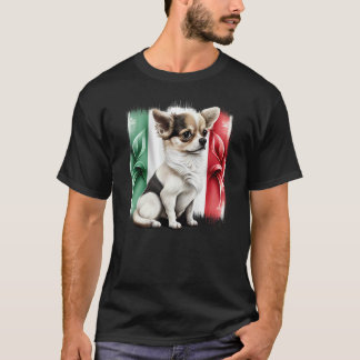 Chihuahua Italy Flag Italian Dog Souvenir Pizza T-Shirt
