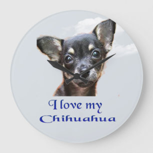 Chihuahua Large Clock