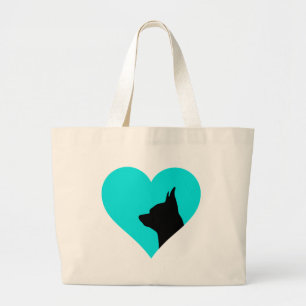 Chihuahua large tote bag