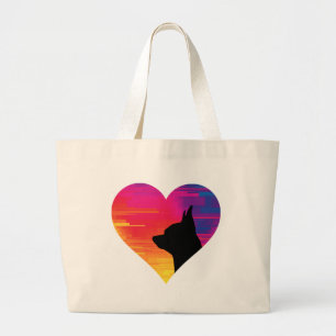 Chihuahua large tote bag